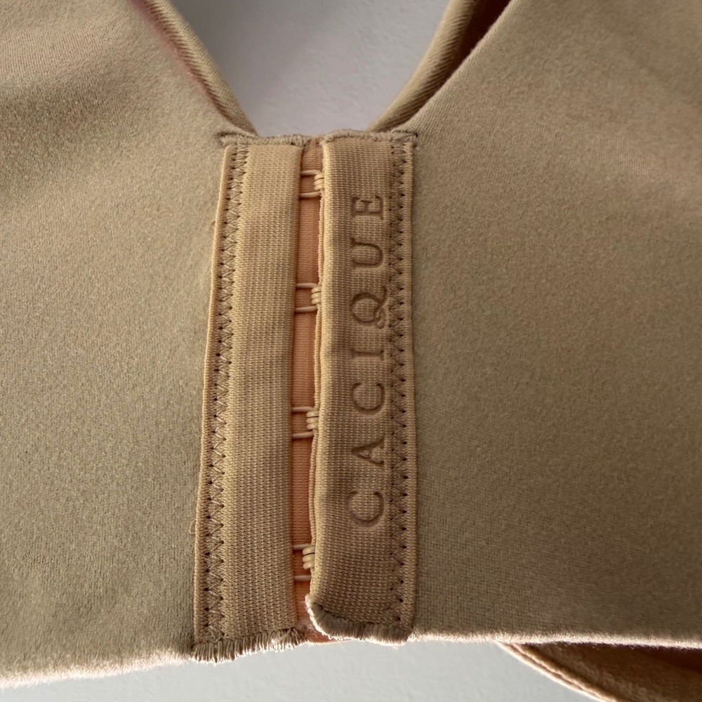 Cacique Front-Close Backsmoother Bra Womens 44G Tan New Modern Collection - Picture 2 of 6